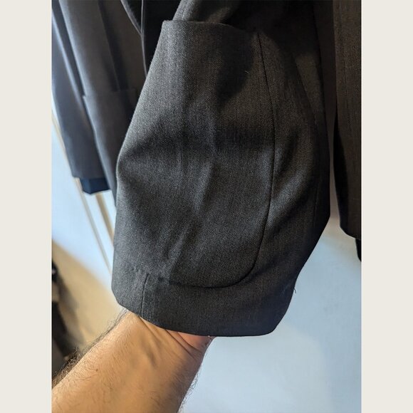 PHILIPPE DUBUC - Ribbed shawl collar jacket - Sz 02 - Picture 3 of 10